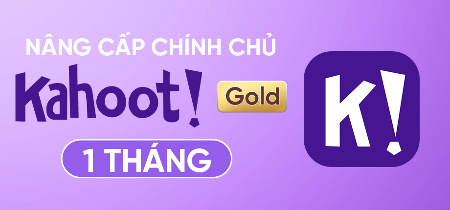 Kahoot gold - Chính Chủ